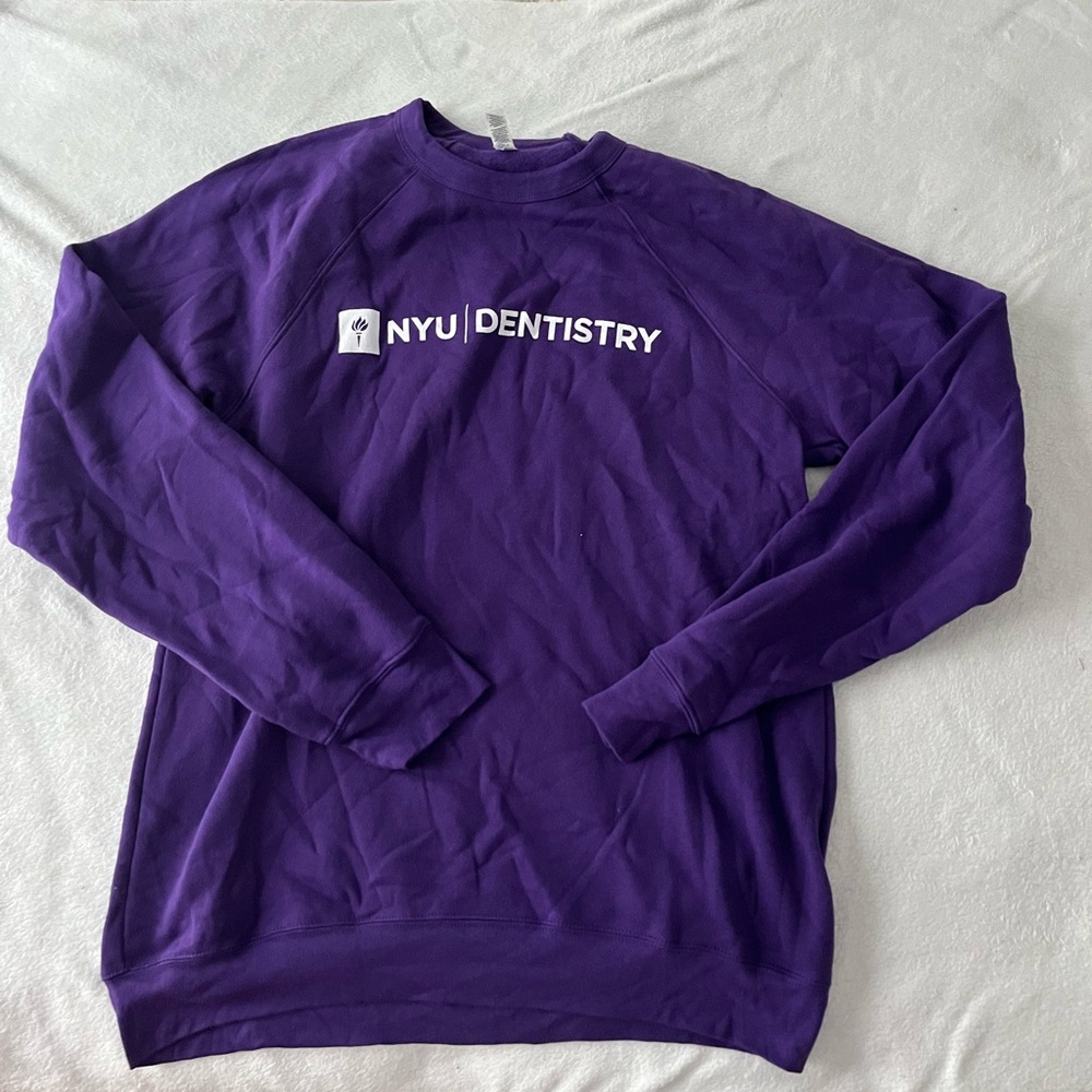 Purple NYU Dentistry Sweater